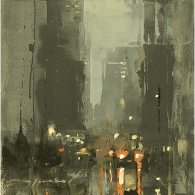 Jeremy Mann, Cityscape - Composed Form Study 31